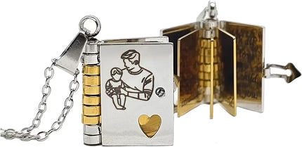 Sentimental Photo Pendant Necklace with Heartfelt Message - Cofik