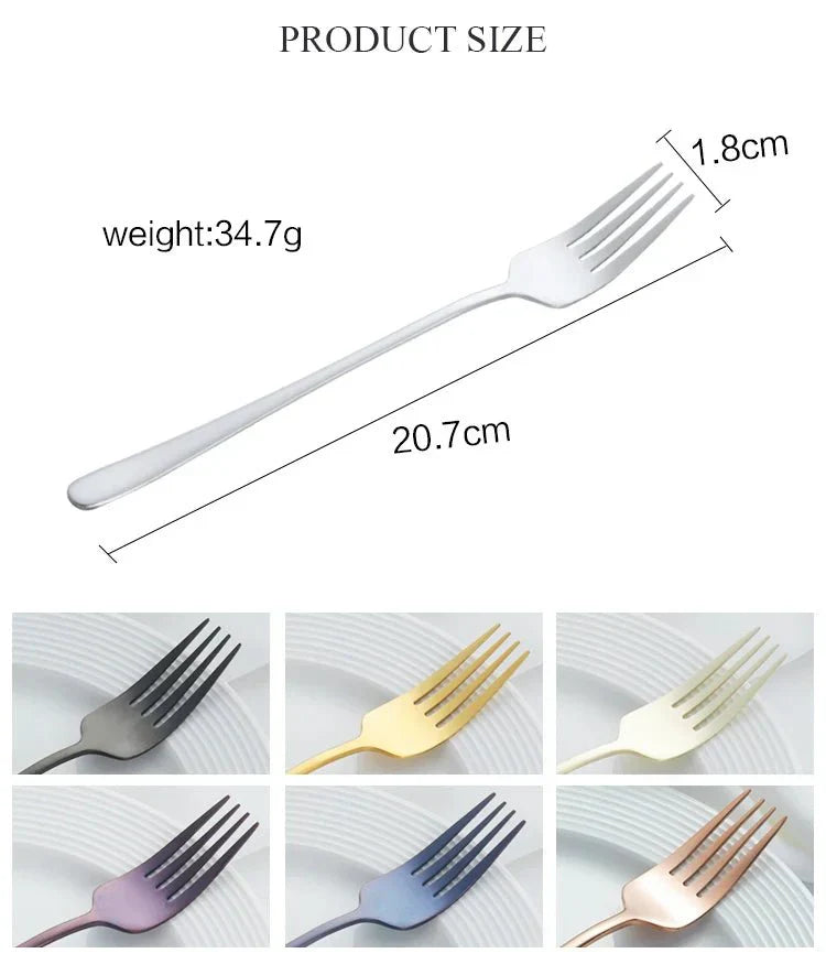 Luxury Silver Coated Stainless Steel Dinner Fork