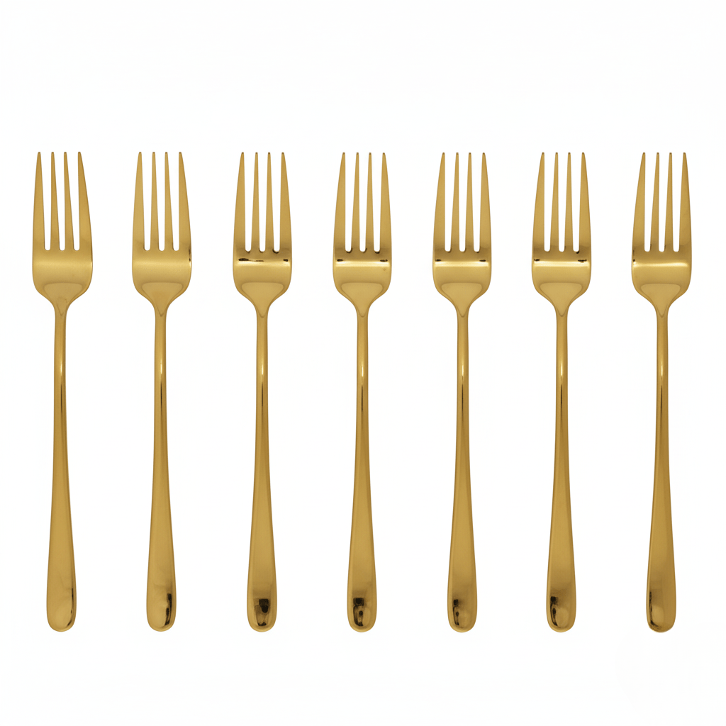 Luxury Silver Coated Stainless Steel Dinner Fork