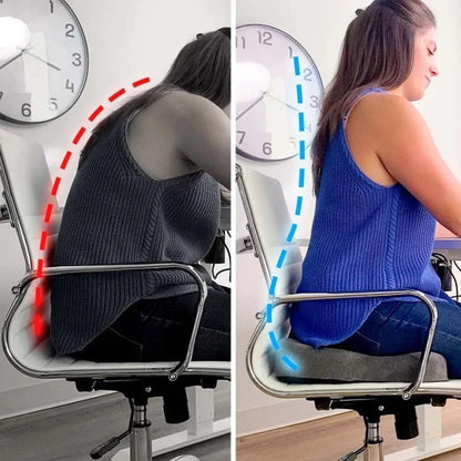 Comfortable Memory Foam Seat Cushion for Back Pain Relief