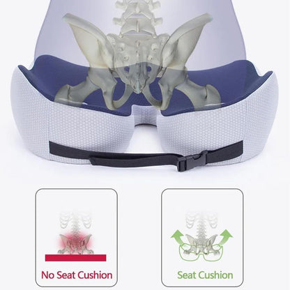 Comfortable Memory Foam Seat Cushion for Back Pain Relief