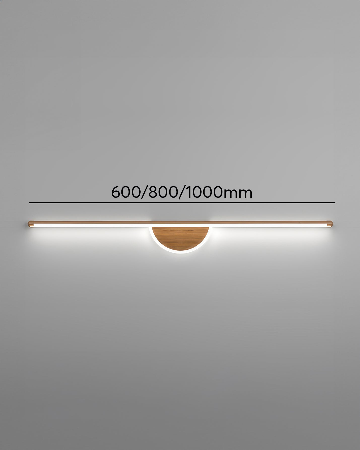 Contemporary Wooden Curved Wall Lamp