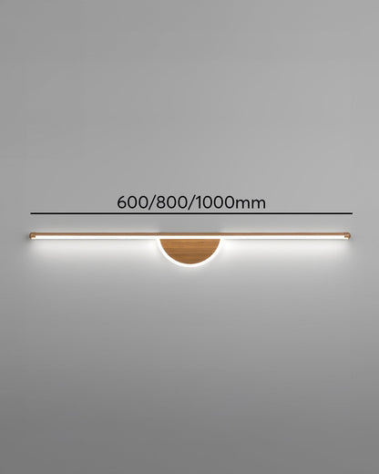 Contemporary Wooden Curved Wall Lamp
