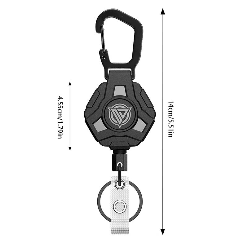 Durable Compact Retractable Keychain