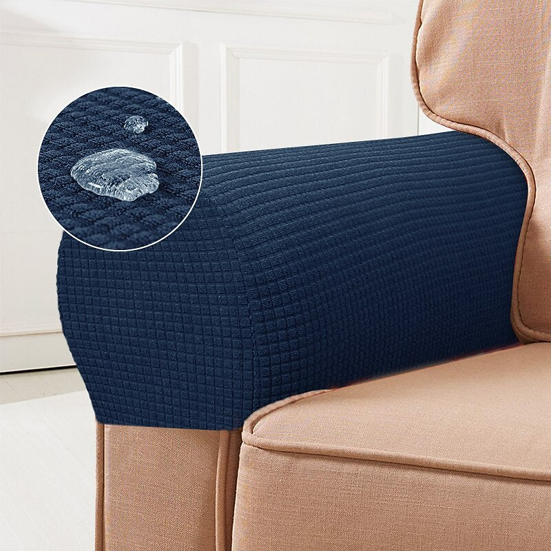 Stretchy Chair Armrest Covers, Set of 2, Red - Cofik