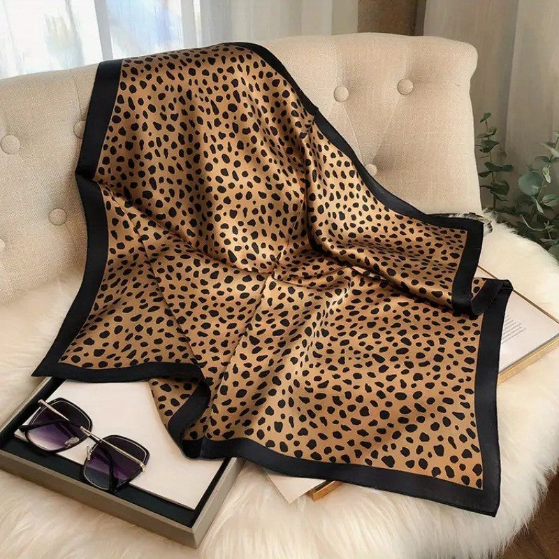 Vintage Inspired Faux Silk Korean Scarf