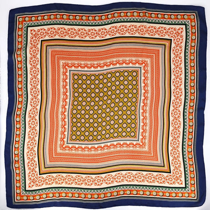 Vintage Inspired Faux Silk Korean Scarf