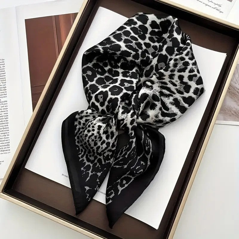 Vintage Inspired Faux Silk Korean Scarf