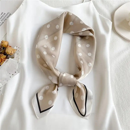 Vintage Inspired Faux Silk Korean Scarf