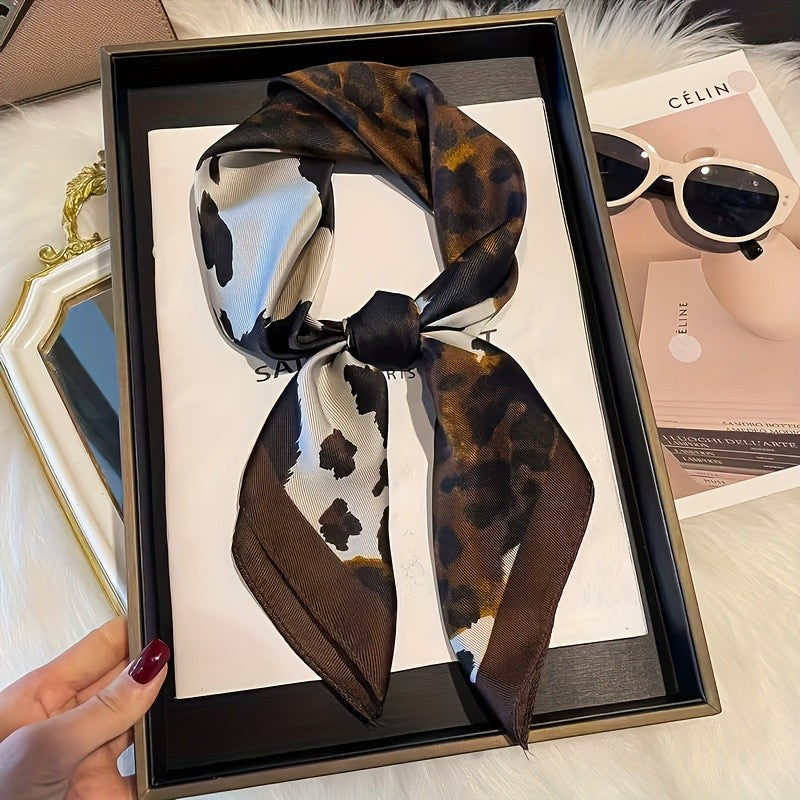 Vintage Inspired Faux Silk Korean Scarf