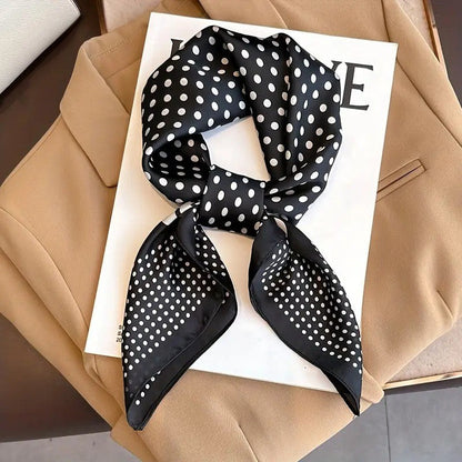 Vintage Inspired Faux Silk Korean Scarf