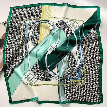 Vintage Inspired Faux Silk Korean Scarf