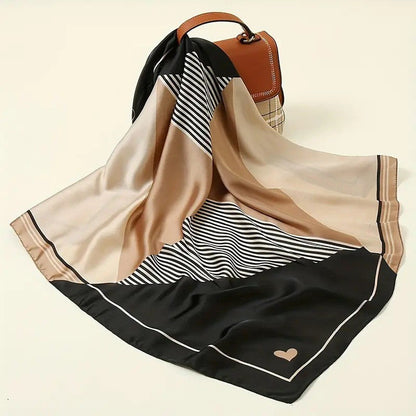 Vintage Inspired Faux Silk Korean Scarf