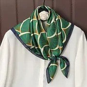 Vintage Inspired Faux Silk Korean Scarf