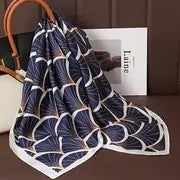 Vintage Inspired Faux Silk Korean Scarf