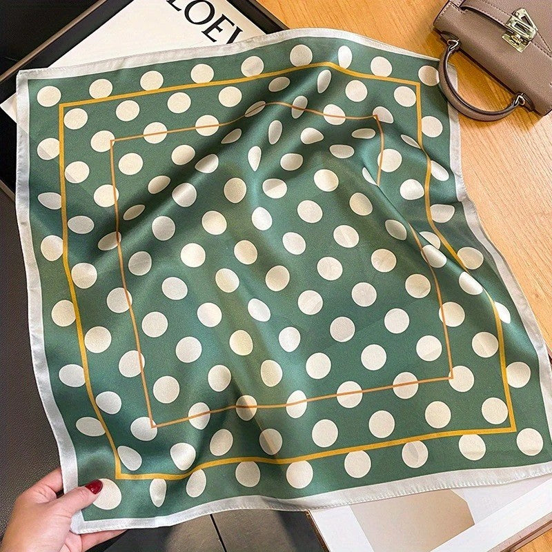Vintage Inspired Faux Silk Korean Scarf