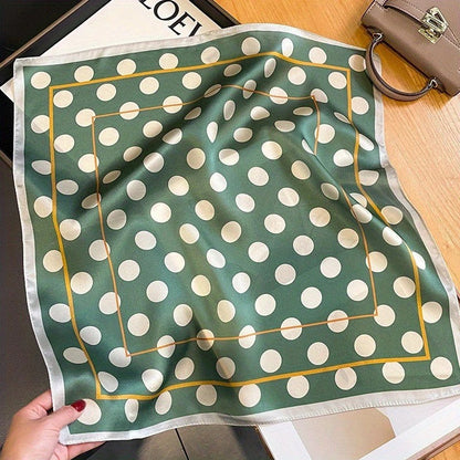 Vintage Inspired Faux Silk Korean Scarf