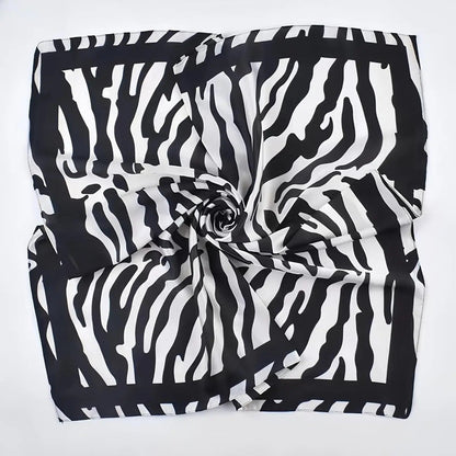 Vintage Inspired Faux Silk Korean Scarf