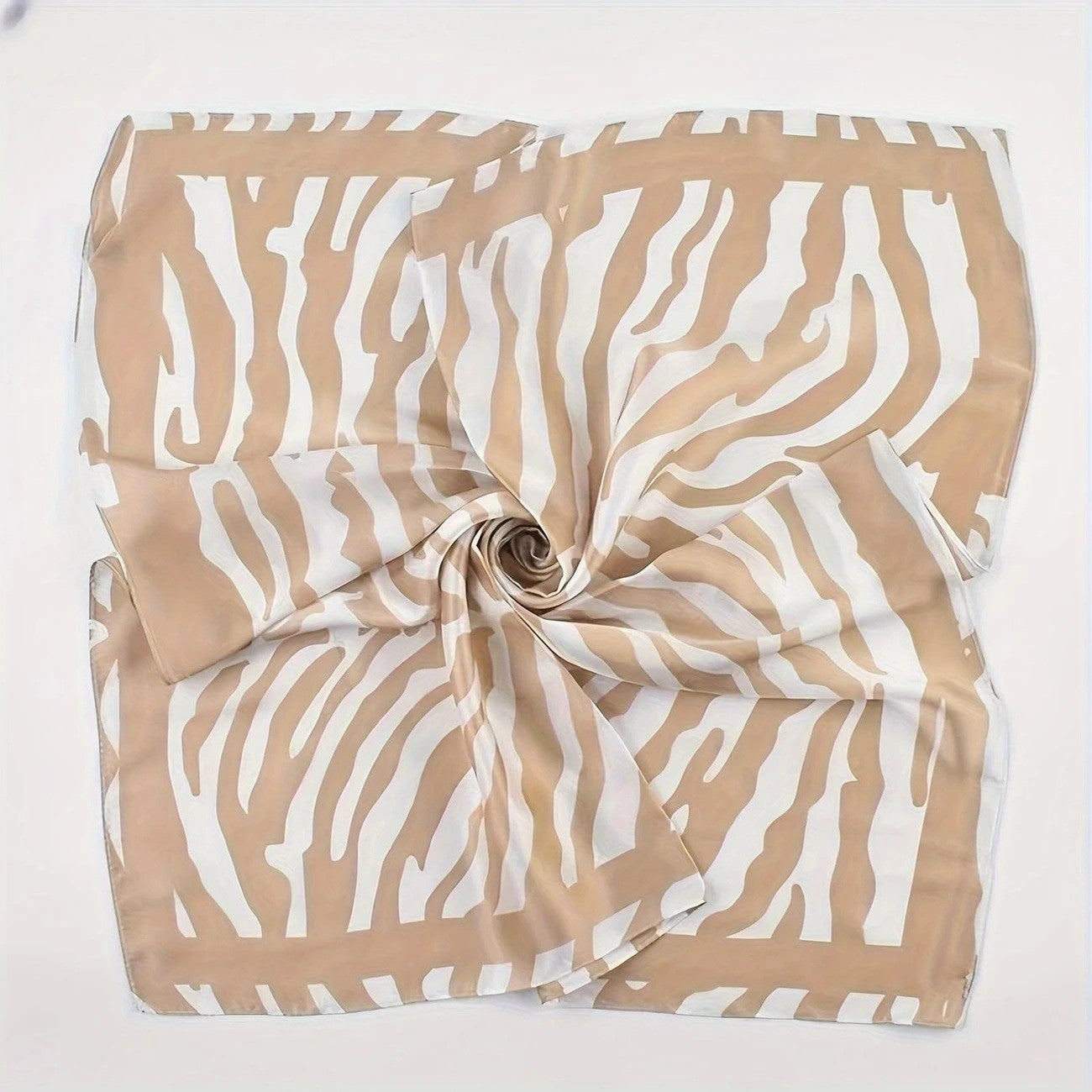 Vintage Inspired Faux Silk Korean Scarf