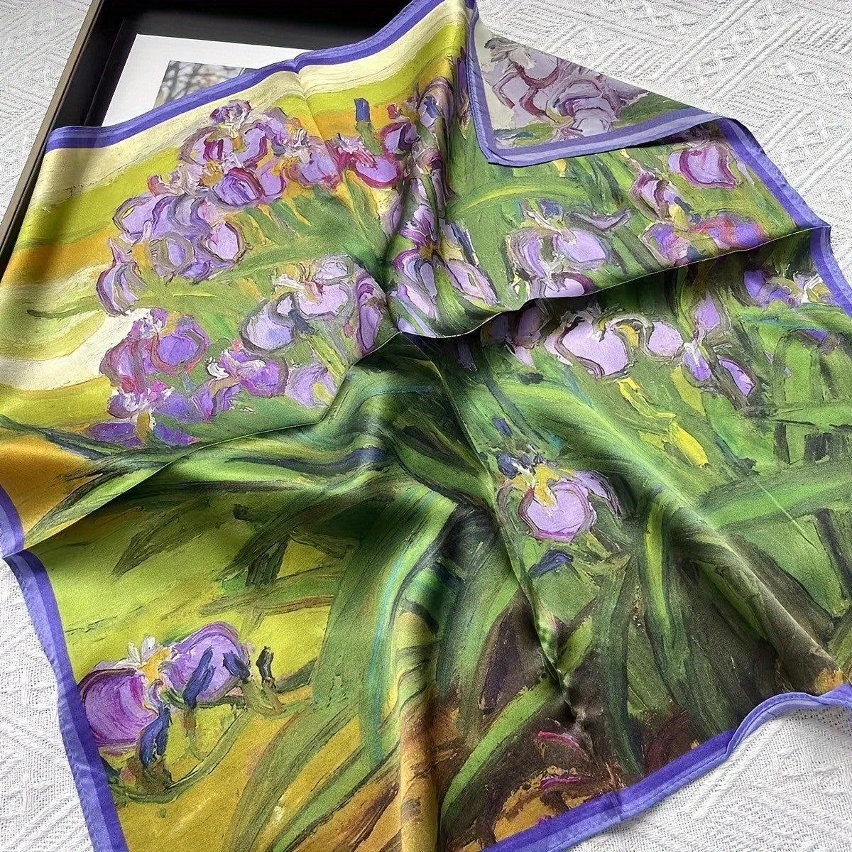 Vintage Inspired Faux Silk Korean Scarf