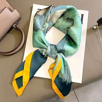 Vintage Inspired Faux Silk Korean Scarf
