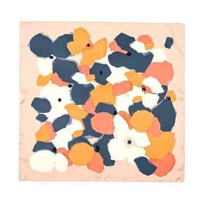 Vintage Inspired Faux Silk Korean Scarf