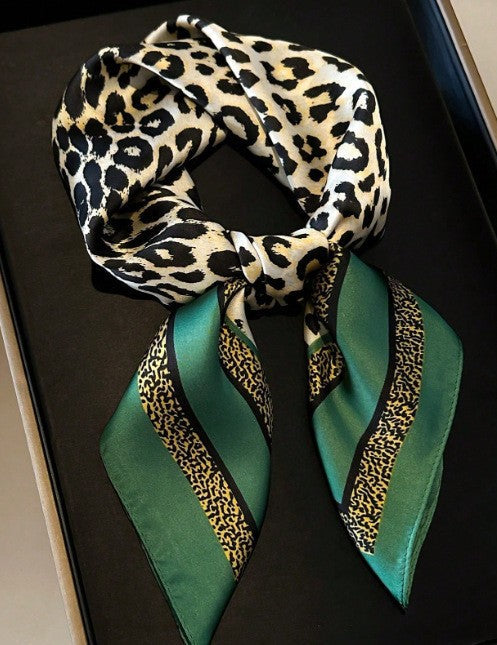 Vintage Inspired Faux Silk Korean Scarf