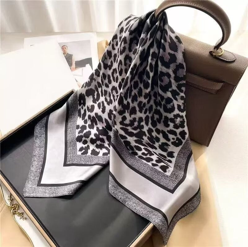 Vintage Inspired Faux Silk Korean Scarf