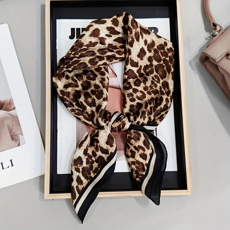 Vintage Inspired Faux Silk Korean Scarf