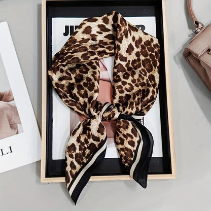 Vintage Inspired Faux Silk Korean Scarf