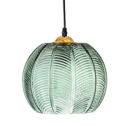 Bohemian Glass Pendant Lighting 12in Hanging Lamp