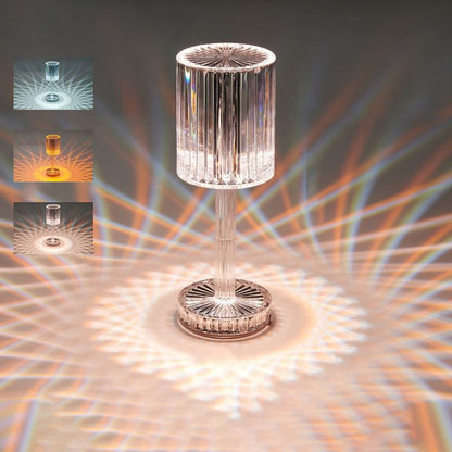 Sleek Dimmable Crystal Table Lamp