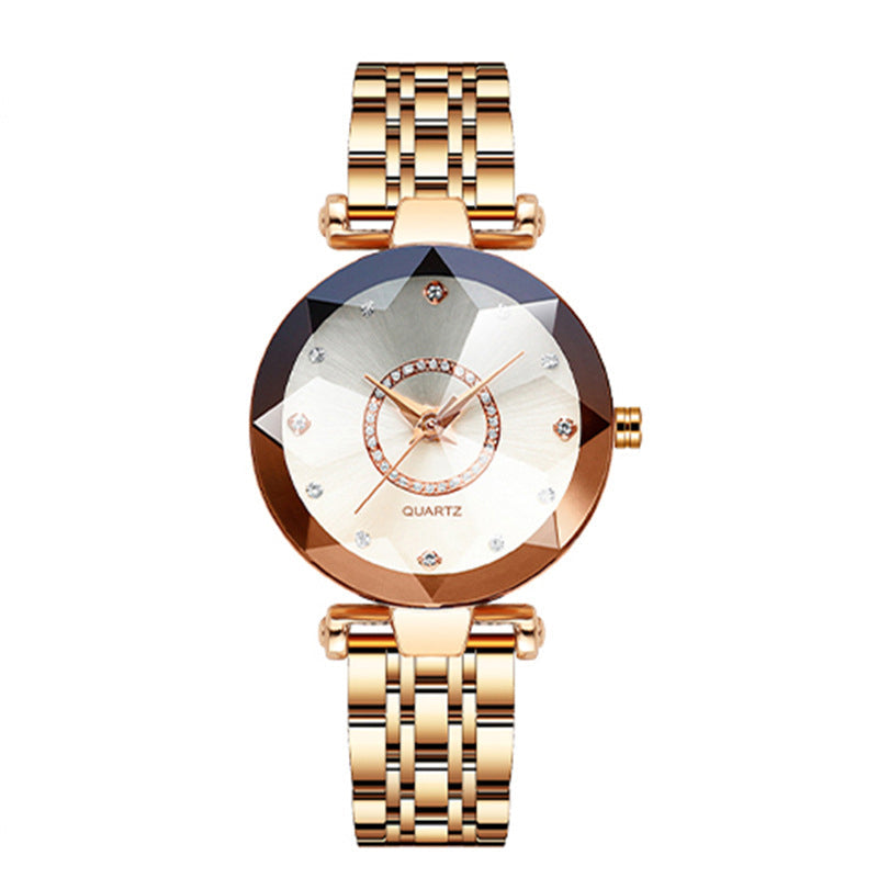 Glittering Diamond Face Women's Water Resistant Watch - Cofik