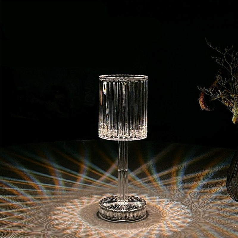 Sleek Dimmable Crystal Table Lamp