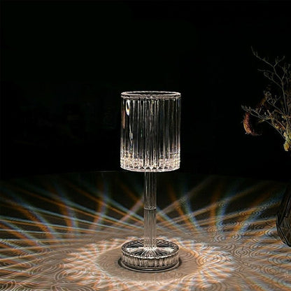 Sleek Dimmable Crystal Table Lamp