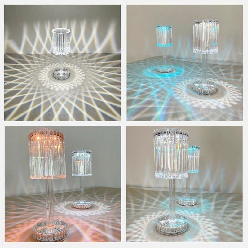 Sleek Dimmable Crystal Table Lamp