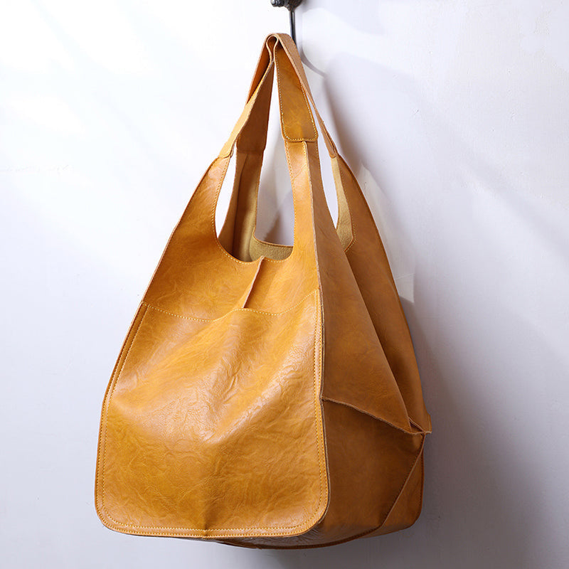 Large Genuine Leather Tote Bags - Cofik