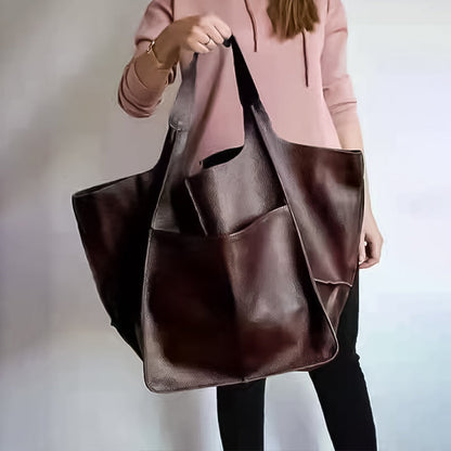 Large Genuine Leather Travel Tote Bags