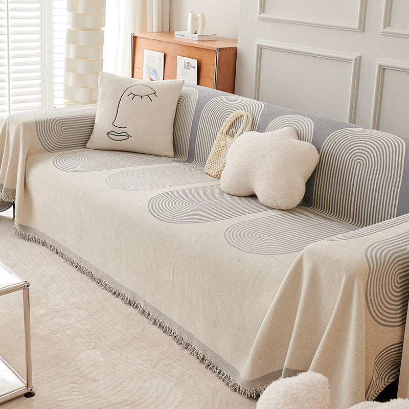 Plush Reversible Couch Slipcover