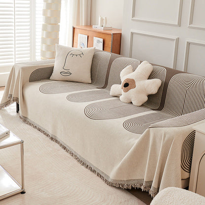 Plush Reversible Couch Slipcover