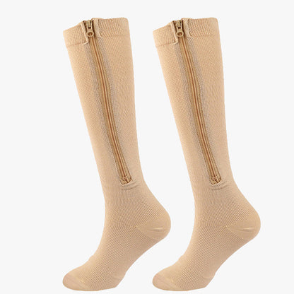 Comfort Fit Compression Socks with Zip Closure