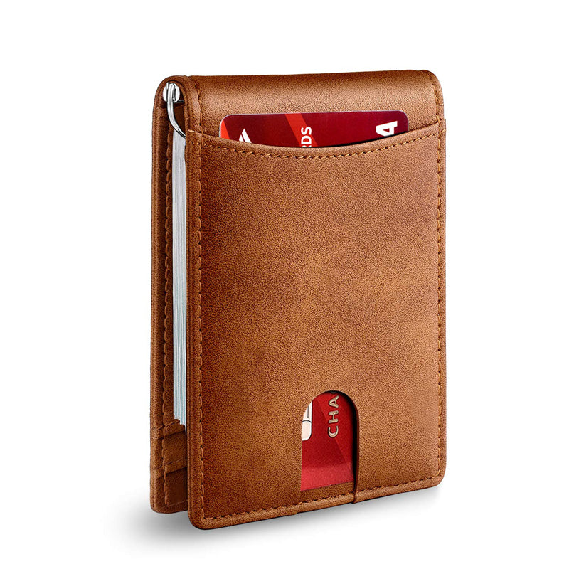 Authentic Leather RFID Blocking Wallet Card Holder