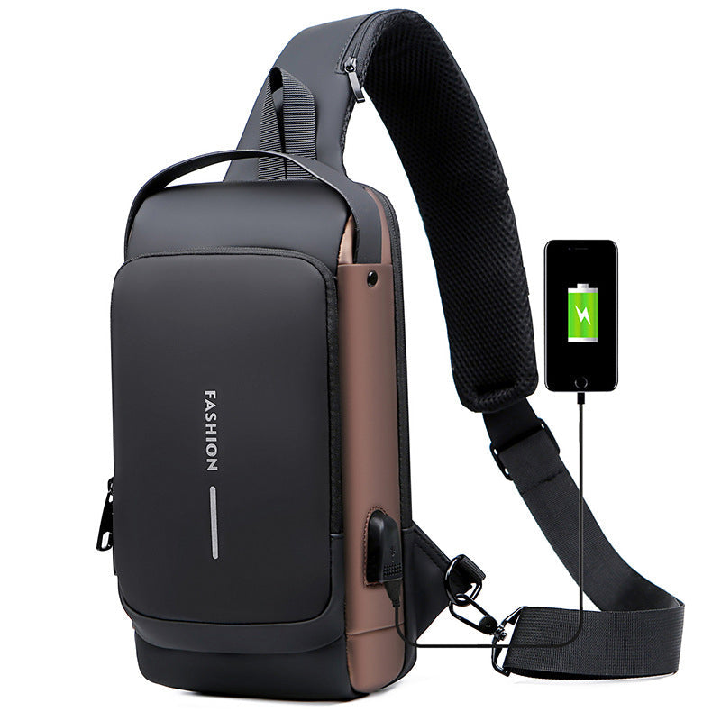 Secure Water Resistant USB Sling Backpack - Cofik