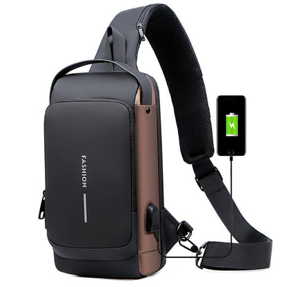 Secure Water Resistant USB Sling Backpack - Cofik