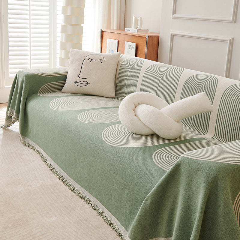 Plush Reversible Couch Slipcover