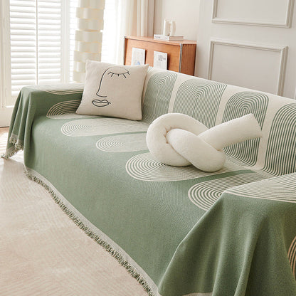 Plush Reversible Couch Slipcover