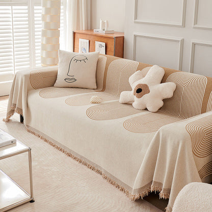 Plush Reversible Couch Slipcover
