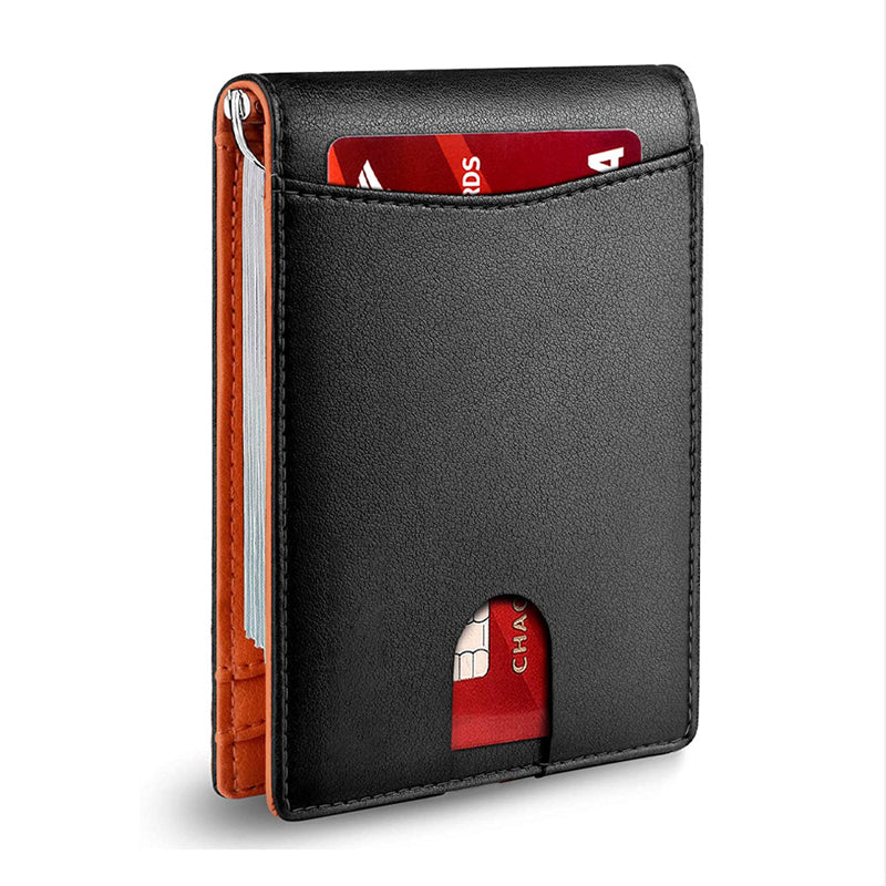 Authentic Leather RFID Blocking Wallet Card Holder