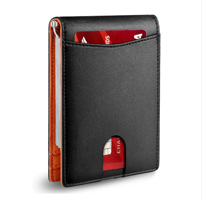 Authentic Leather RFID Blocking Wallet Card Holder