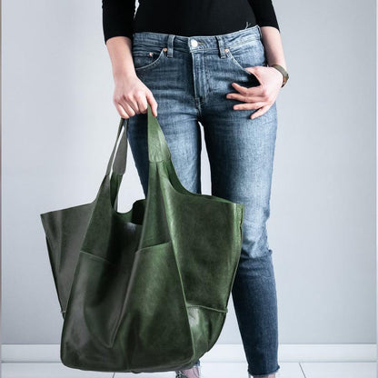 Large Leather Tote Bags for Women